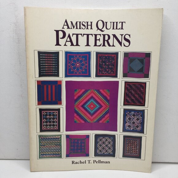 Amish Quilt Patterns Rachel T. Pellman Paperback Book Design Template Projects 1 - Picture 1 of 13